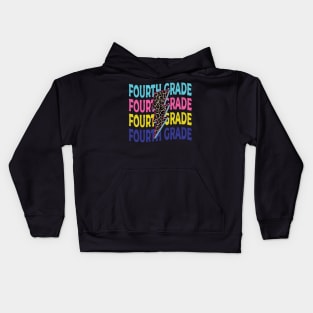 Fourth Grade Lightning bolt Kids Hoodie